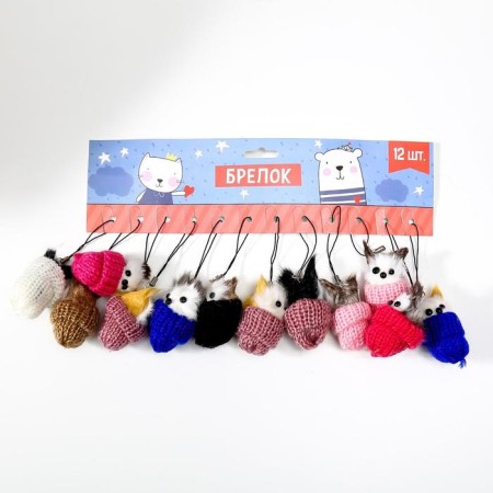 Fluffing Suspension "Kitty sits in a hat" MIX 5x3x3 cm-5