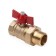 Ballic Aqualink, PN 50 tap, internal/outer thread 3/4, ", Direct, straight, butterfly
