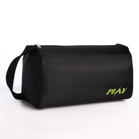 Sports bag "Play", 40x21x19 cm, lightning department, black color-1