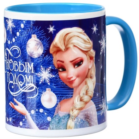 New Year mug 350 ml, cold heart