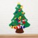 The game of felt "Christmas tree", Velcro decorations, size 95 × 70 cm