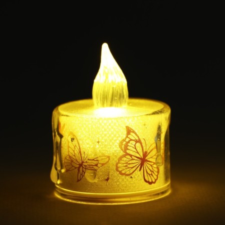 LED candle, mod. SV-22 "Butterflies", 5 x 3.8 cm.-2