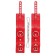Shackles of Pecado BDSM, soft with eyelets, genuine leather, red