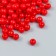 Plastic beads "red" gloss set 25 grams d = 0.6 cm