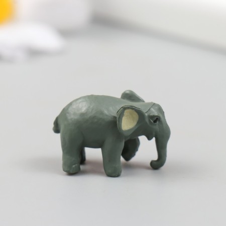 Figure for Florarium Polystone "Gray Elephant" 1x2.5x1.5 cm-3