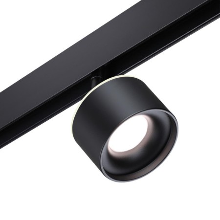 Trick lamp for low -speed Novotech busbar. Flum, 12W, LED, 150x99 mm, black color
