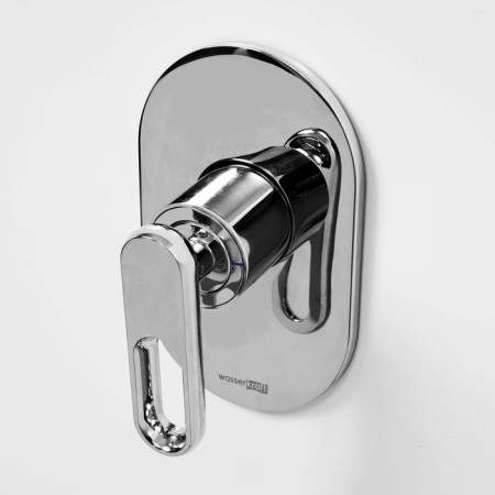 Shower mixer Wasserkraft Kammel 1851, single -legged, without watering can, without spout, chrome-3