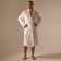 Wafel dressing gown Male SL Home: BOHO "Blanc de Blanc", size L, 100% cotton, 280 g/m2
