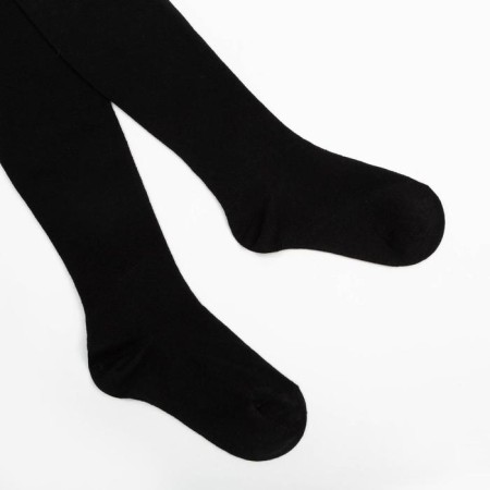 Pantyhose children's terry, black color, height 116-122 cm-3
