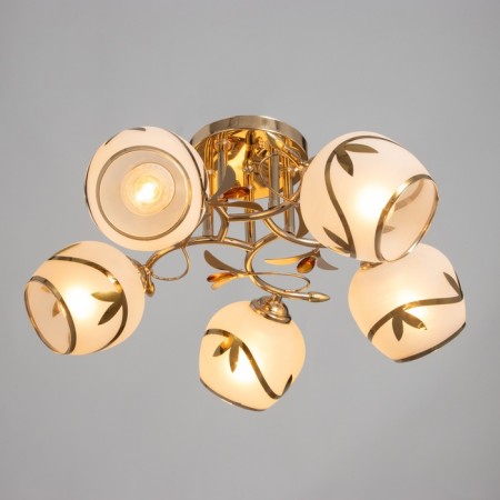 Jeannet chandelier 5x40W E27 Gold Model: 2800064-1