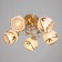 Jeannet chandelier 5x40W E27 Gold Model: 2800064