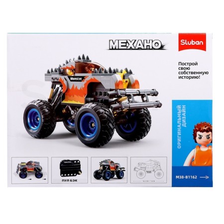 Designer SUV “Bigfoot” Sluban Mechano, Inertia, 267 details, 6+-7