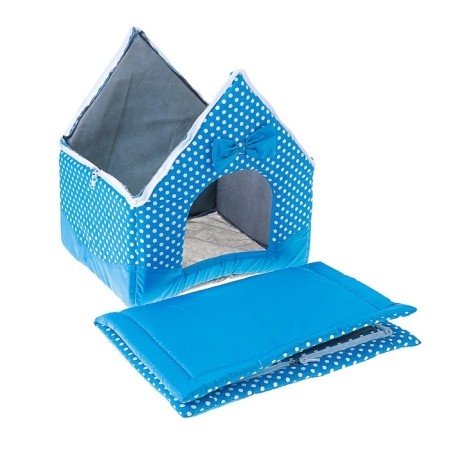 House "Tenderness", 34 x 32 x 37 cm, blue-5