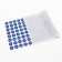 The Kuznetsova applicator, 144 thorns, spanbond, 26 x 56 cm, blue.