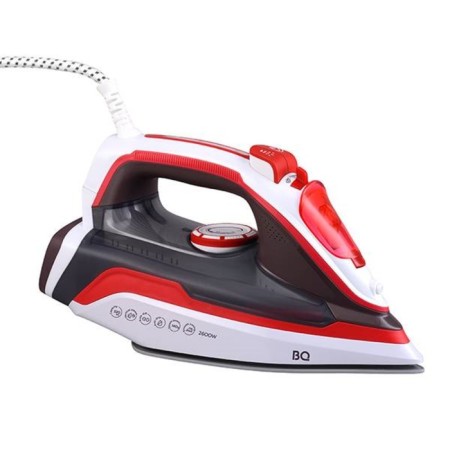 Iron BQ SI1002, 2600 W, ceramic sole, 30 g/min, 320 ml, white-red