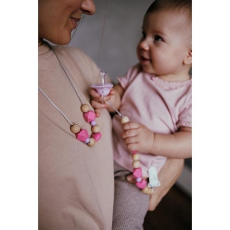 Nipple - classic dummy, silicone +3 months, with a cap, mix for a girl-12