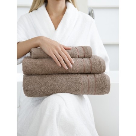 Set of terry towels Desert Sand, size 30x50 cm, 50x100 cm, 70x140 cm