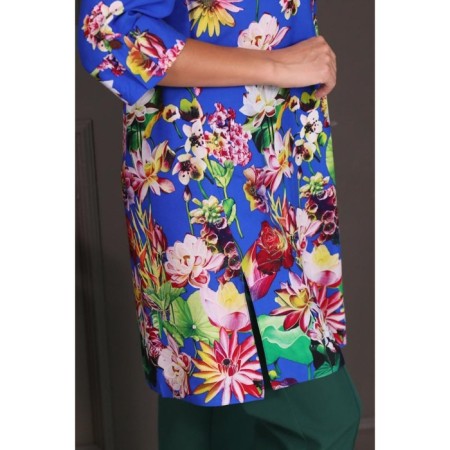 Women's tunic, size 46, blue color-12