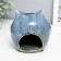 Ceramics candlestick for 1 candle "Blue Eliginum" mix 10x10x10 cm