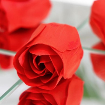 Soap roses, red, set 10 pcs.-4