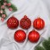 Set of balls plastic D-5.5 cm, 5 pcs "Carnival" Assorted, Red