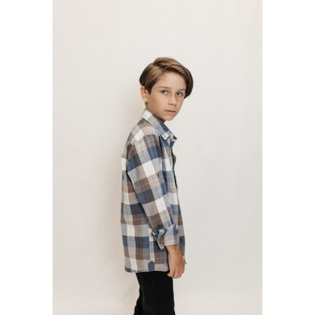 Surchachka upper for ISEE boys, height 134-140 cm, blue color-4