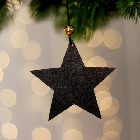 New Year's suspension with lighting "Zvezda" 8 × 8 cm-1