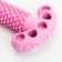 Dog toy "Key", TPR, Massage, 12 x 3.5 x 5 cm, pink