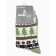 Male socks "Christmas trees and snowflakes", green color, rr 39-44