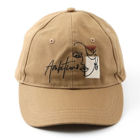 Women's cap ambitious, beige color, rr 56-5