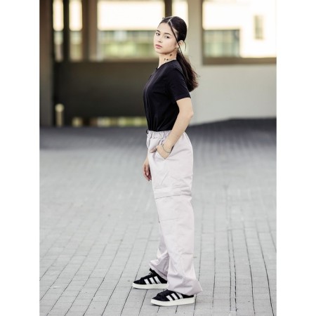 Heater trousers, height 176 cm, beige melange color-2