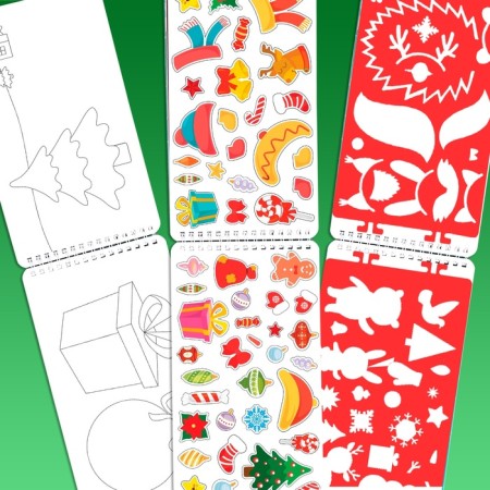 New Year's album with stencils and stickers "Snowman", 72 p.-3