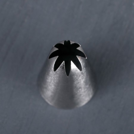 Confectionery nozzle "Closed star", D = 3 cm, exit 1 cm, stainless steel-5