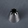 Confectionery nozzle "Closed star", D = 3 cm, exit 1 cm, stainless steel