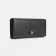 Women's wallet on magnets, black color