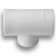 Transitional Aqualink, polypropylene transition, d = 40 x 20 x 40 mm