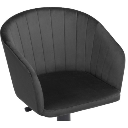 Computer chair thibault plastic/velor, black/graphite 60x60x81 cm-4
