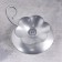 Climb "Flower N" metal per candle, 9x3.5 cm, silver