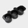 Form for the ice “cylinder”, silicone, 21 × 4.5 × 9 cm, 3 cells (5.5 × 4.5cm), black color is black