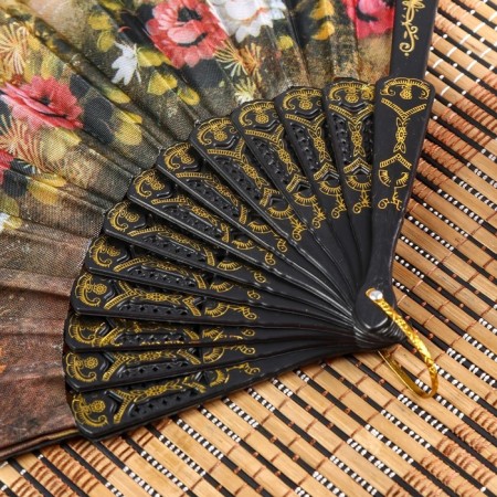 Fan plastic "flowers" mix 24 cm-2