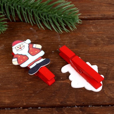 Brunnops New Year's "Santa Claus" with sparkles, set 10 pieces-4