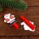 Brunnops New Year's "Santa Claus" with sparkles, set 10 pieces