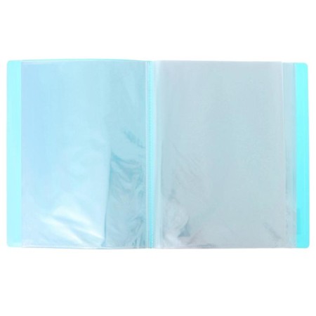 A4 Calligrata folder, 80 transparent inserts, 700 μm, turquoise-blue-1