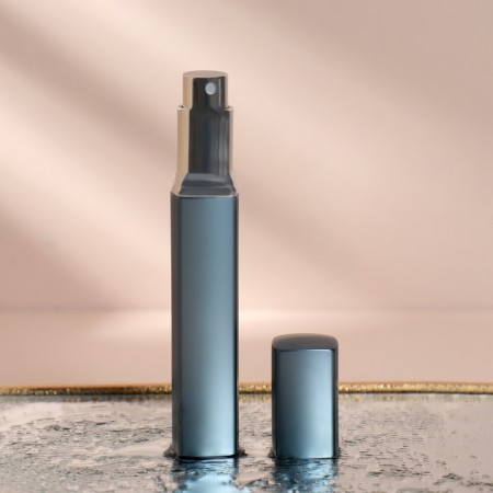 Perfume bottle, with a spray, 12 ml, gray/silver color-1