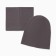 Set for a boy (snood and hat), dark gray color, size 54-58