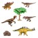 Set of figures "World of dinosaurs", 7 figures