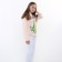 Sweep for girls, beige color, height 152 cm