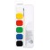 Watercolor "Ray" classics, 6 colors, with a brush
