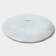 Plate Glass Pies of Dolyana "Marble White", D = 17.5 cm