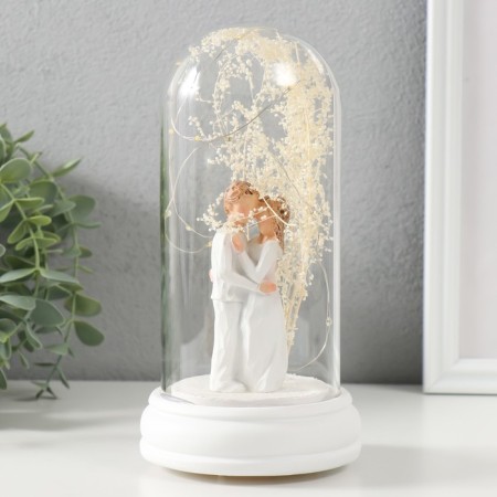 Souvenir Polystone Light "Love under the tree" MIX 10.5x10.5x19 cm-3